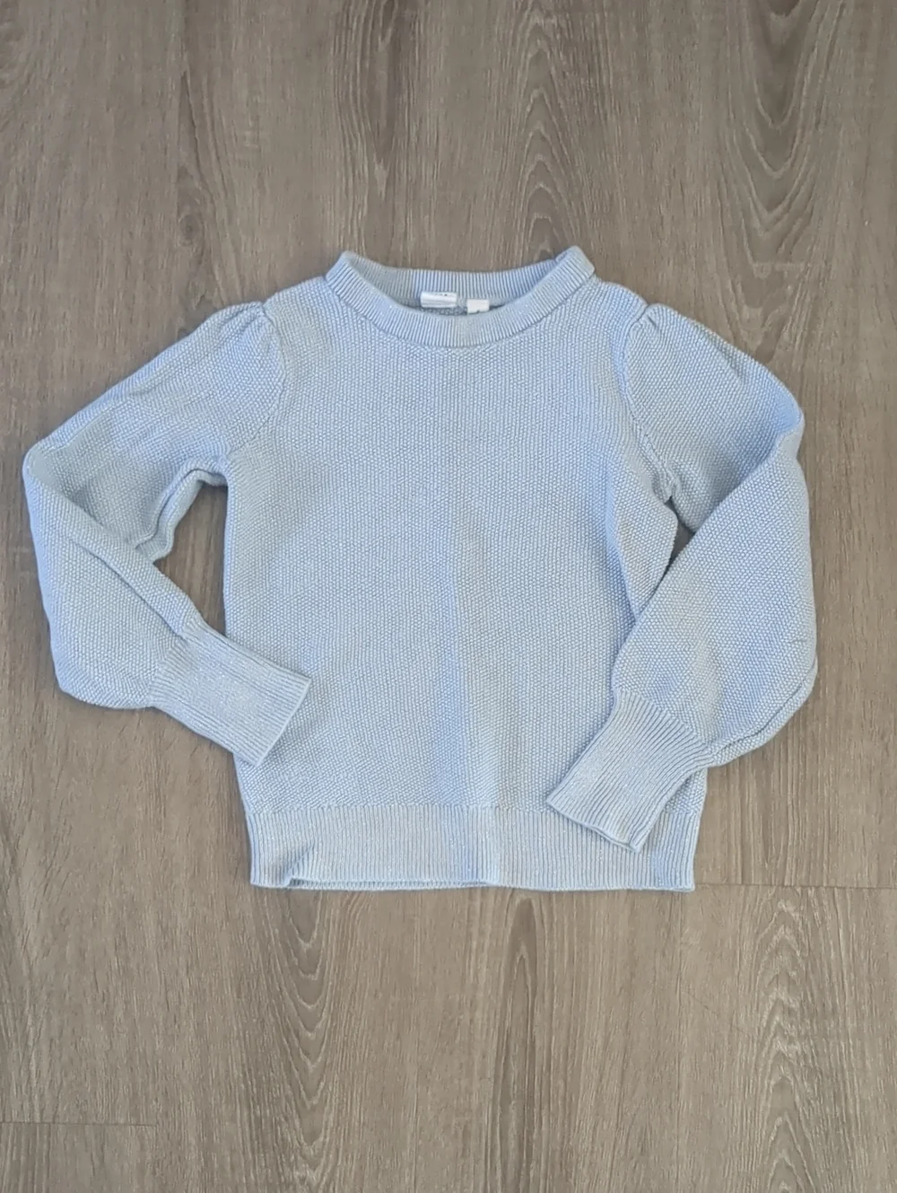Gap Kids Light Blue Sparkly Knit Sweater - Girls